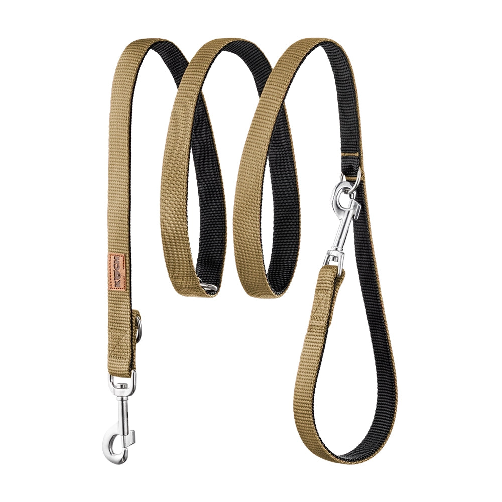 KOCH Comfort Plus Hundeleine 2 & 3 Meter verstellbar gold beige #farbe_gold beige