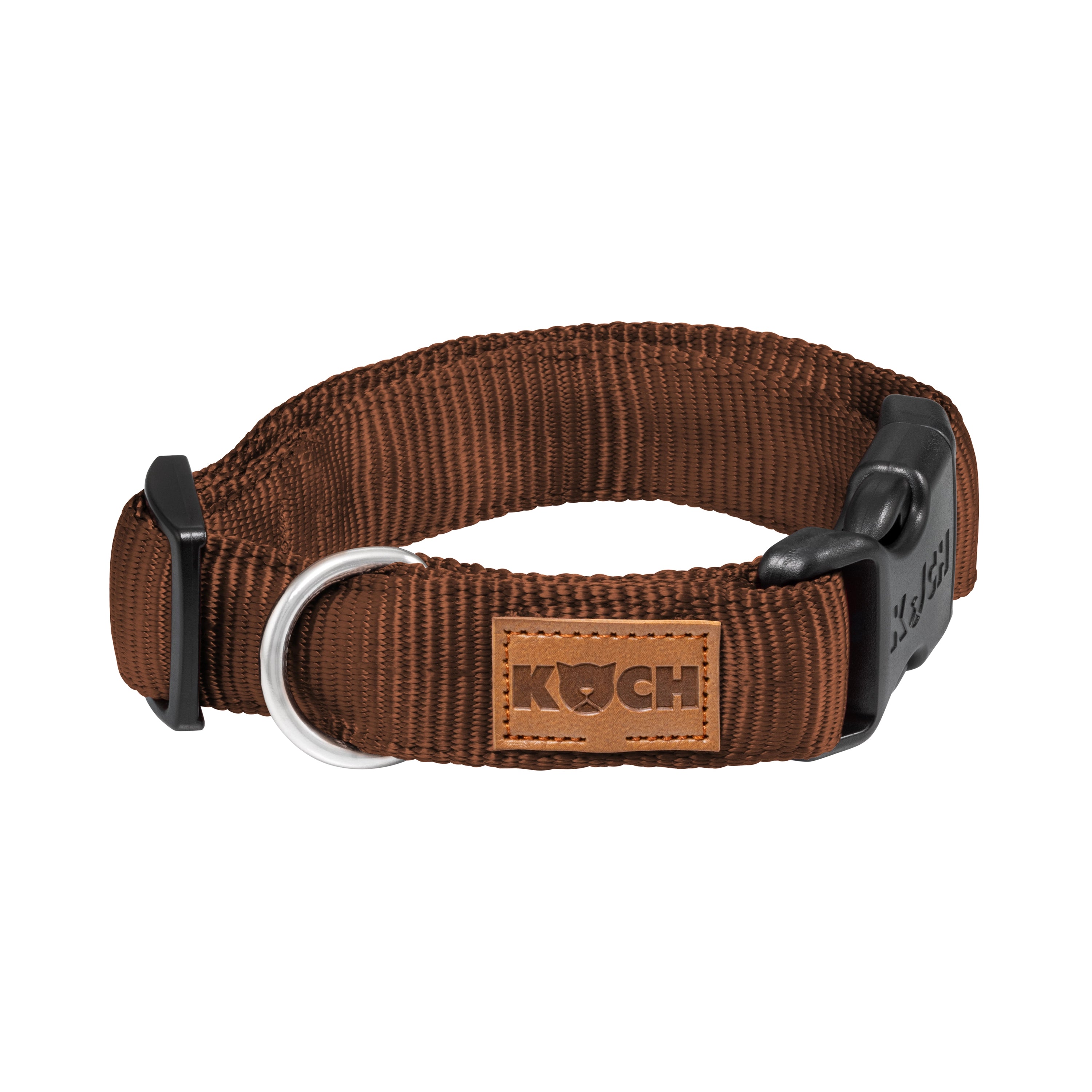 KOCH Premium Hundehalsband gepolstert dunkelbraun #farbe_dunkelbraun