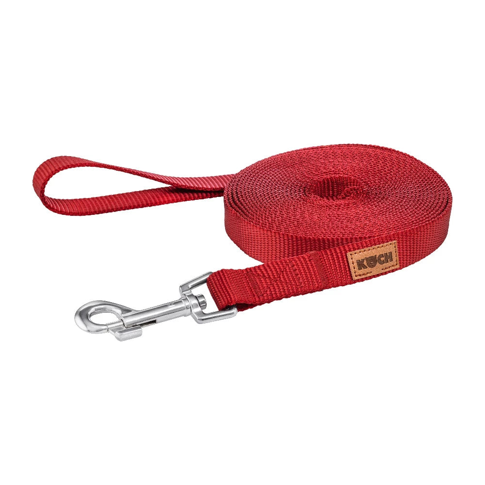 KOCH Classic Fährtenleine rot #farbe_rot