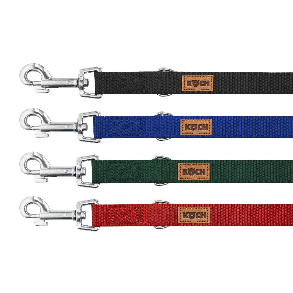 KOCH Classic Hundeleine 2 & 3 Meter verstellbar rot #farbe_rot