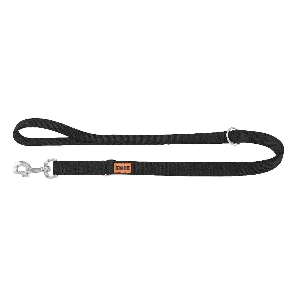 KOCH Classic Plus Hundeleine 2 & 3 Meter verstellbar schwarz #farbe_schwarz