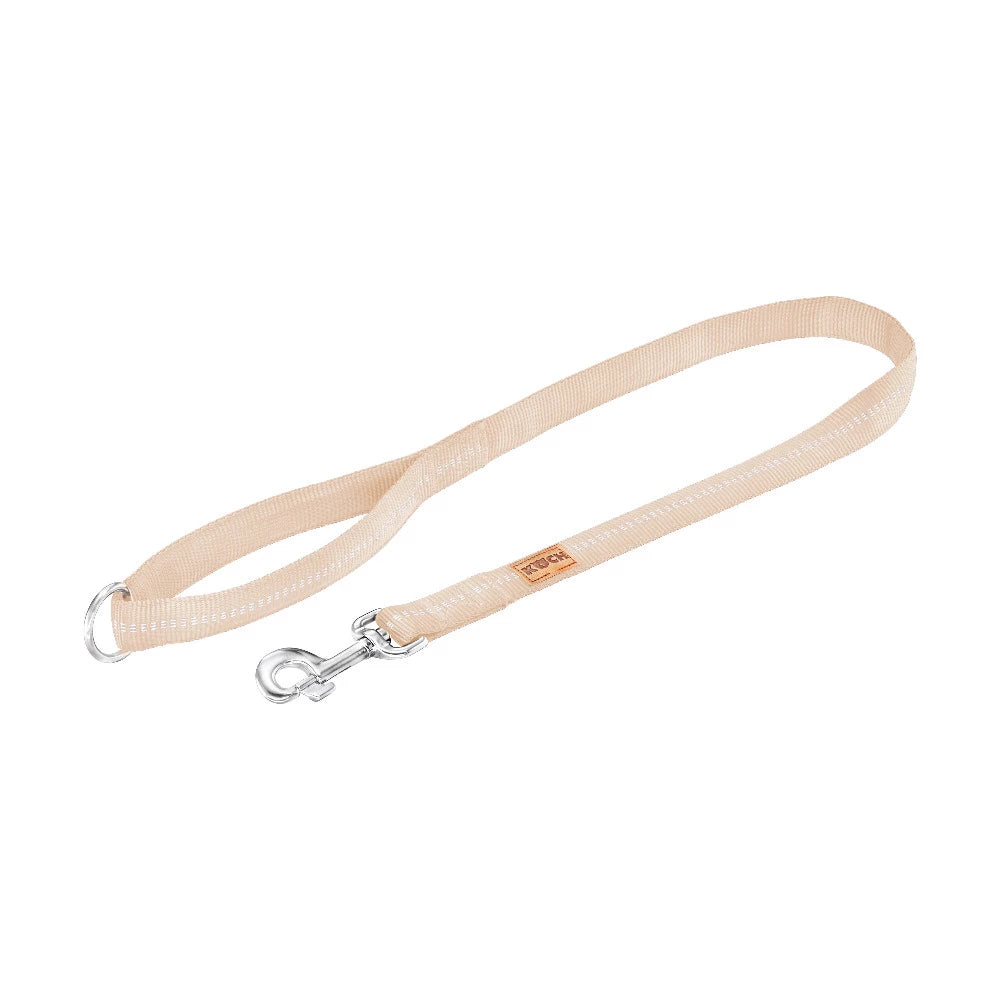 KOCH Premium Stadtleine gepolstert 1 Meter beige mit Kennfäden #farbe_beige mit Kennfäden