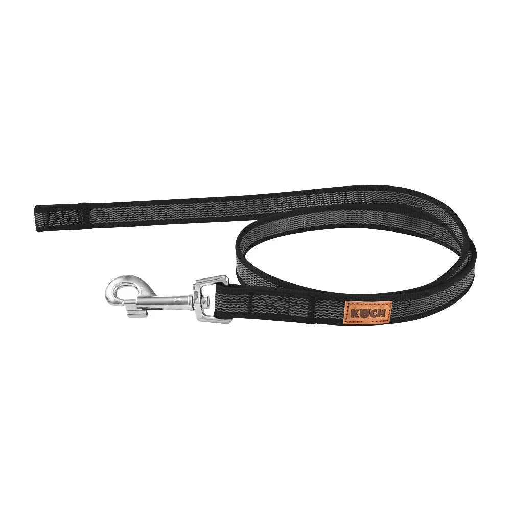 KOCH Trainingsleine gummiert schwarz ohne Handschlaufe #farbe_schwarz ohne Handschlaufe