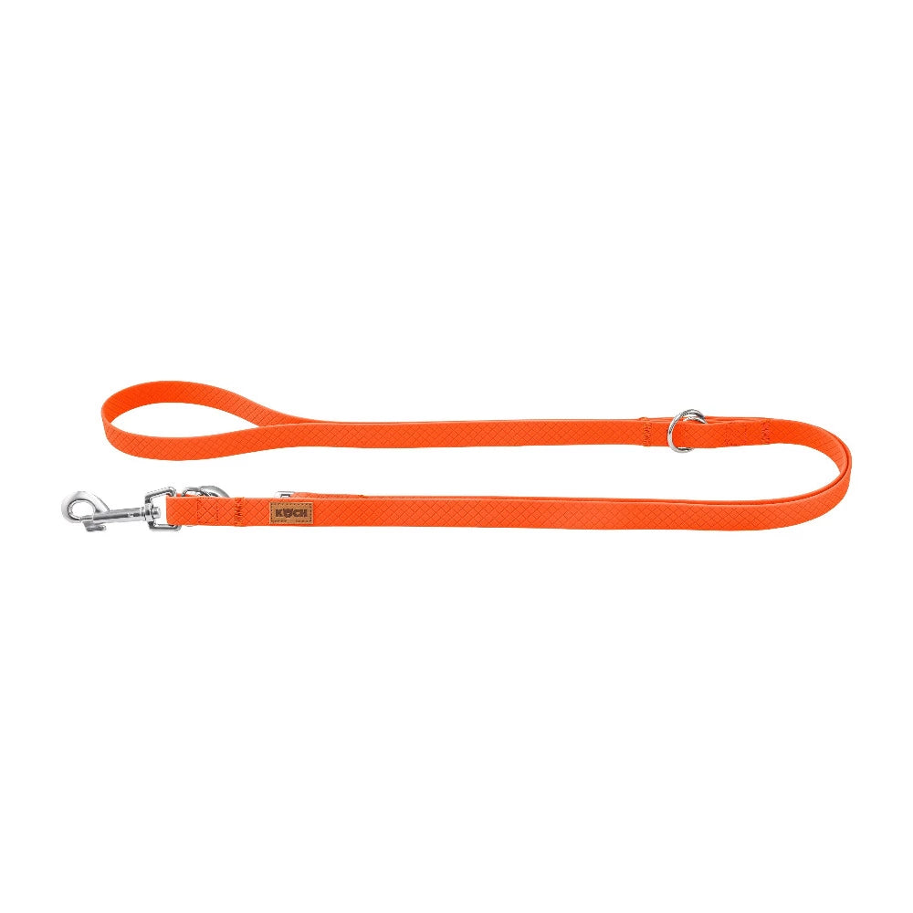 KOCH Waterproof Hundeleine 2 Meter verstellbar neonorange #farbe_neonorange