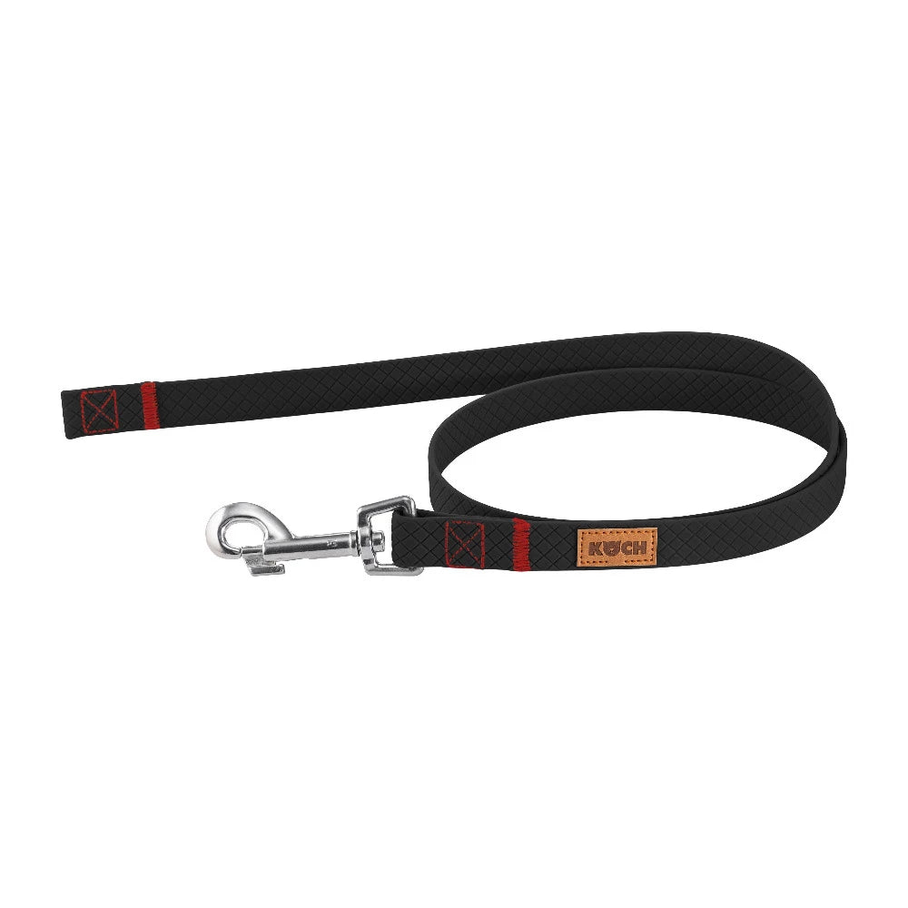 KOCH Waterproof Trainingsleine wasserfest 1 Meter schwarz ohne Handschlaufe #farbe_schwarz ohne Handschlaufe