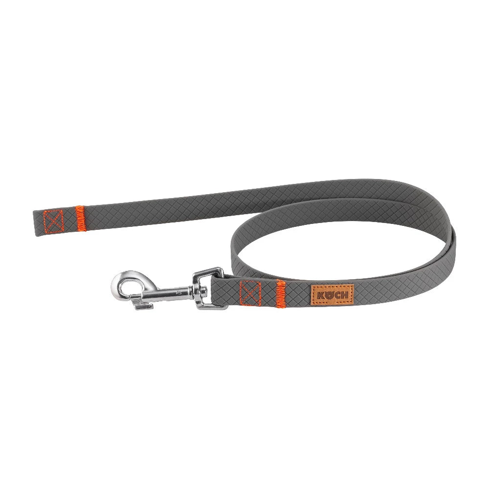 KOCH Waterproof Trainingsleine wasserfest 1 Meter grau ohne Handschlaufe #farbe_grau ohne Handschlaufe