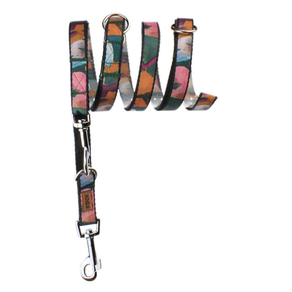 KOCH Modern Art Hundeleine 3 Meter verstellbar bunt #farbe_bunt