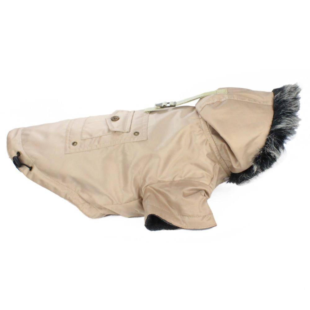 KOCH Nylon Parka mit Kapuze beige #farbe_beige