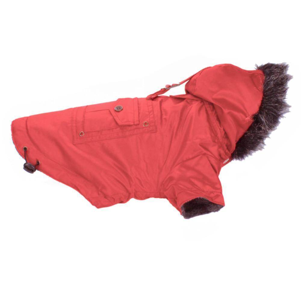 KOCH Nylon Parka mit Kapuze rot #farbe_rot