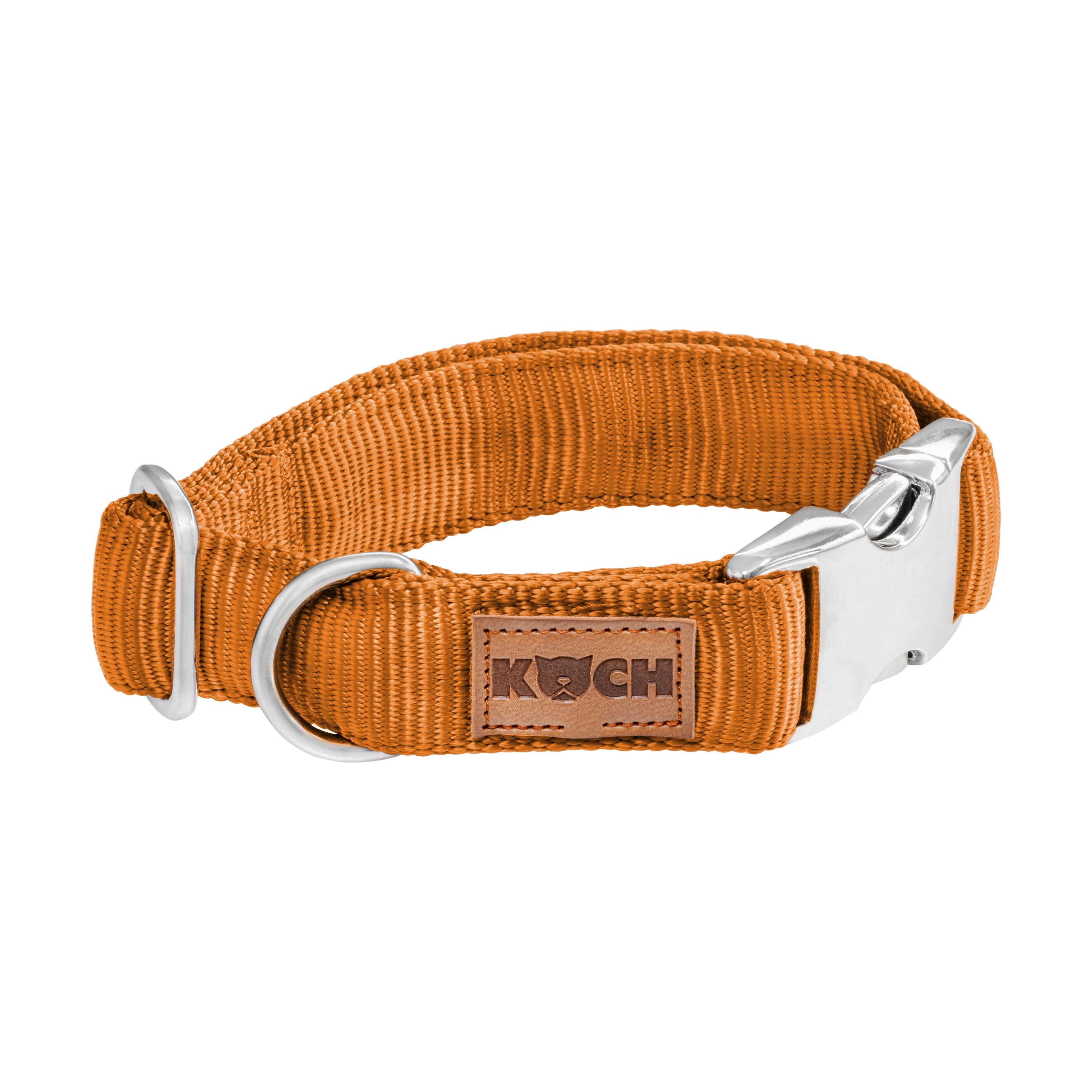 KOCH Premium Alu-Klick Hundehalsband gepolstert gold #farbe_gold