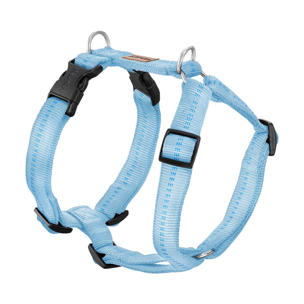KOCH Premium Hundegeschirr gepolstert | Kennfäden hellblau #farbe_hellblau