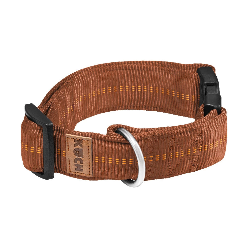 KOCH Premium Hundehalsband gepolstert extrabreit 40mm kupfer #farbe_kupfer
