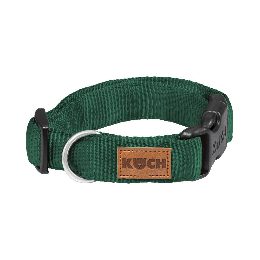KOCH Premium Hundehalsband gepolstert grün #farbe_grün