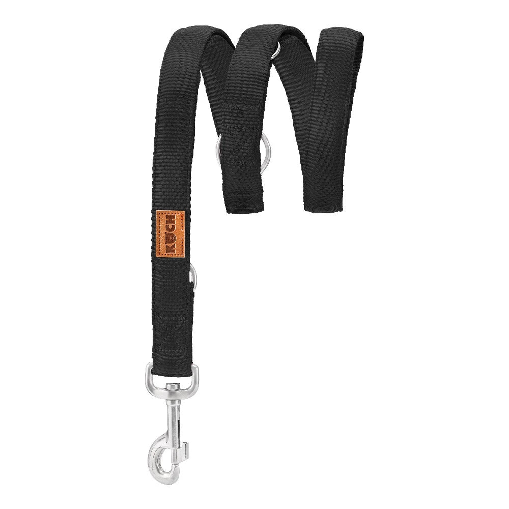 KOCH Premium Hundeleine gepolstert 2 & 3 Meter verstellbar schwarz #farbe_schwarz