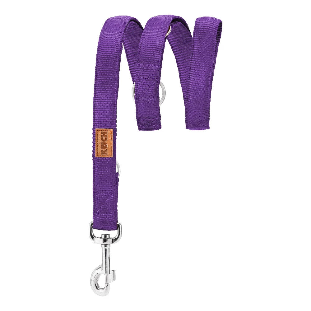 KOCH Premium Hundeleine gepolstert 2 & 3 Meter verstellbar lila #farbe_lila