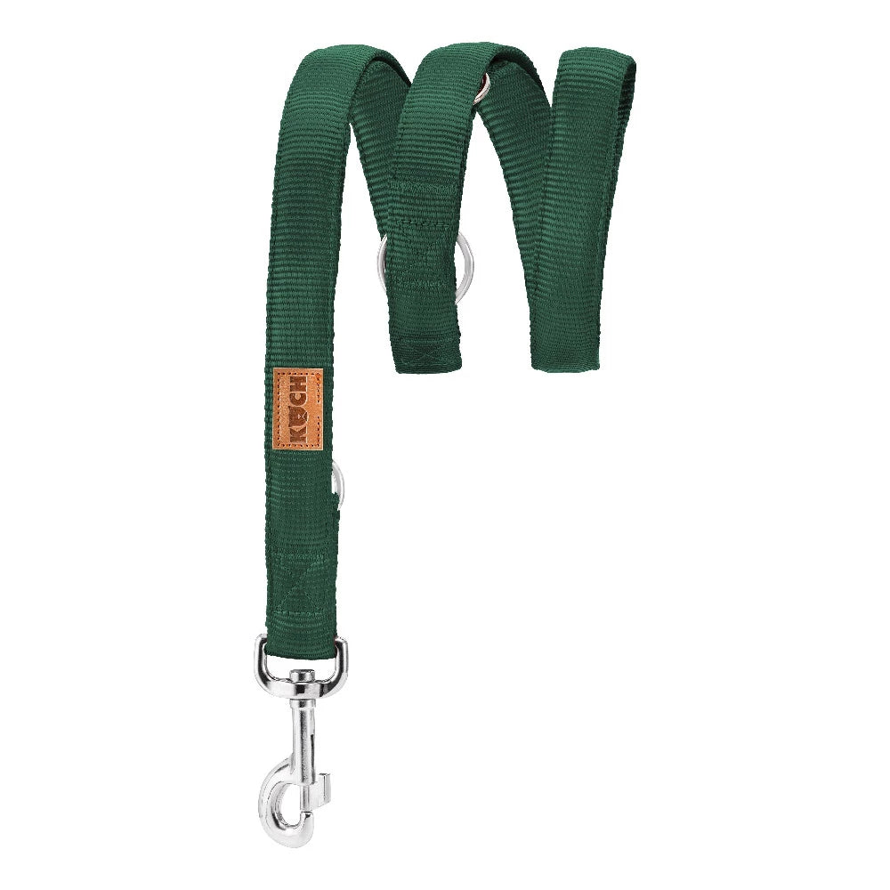 KOCH Premium Hundeleine gepolstert 2 & 3 Meter verstellbar grün #farbe_grün