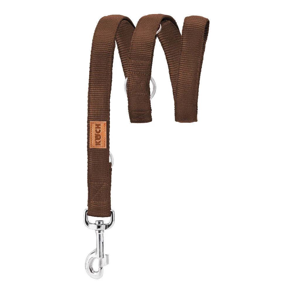 KOCH Premium Hundeleine gepolstert 2 & 3 Meter verstellbar dunkelbraun #farbe_dunkelbraun