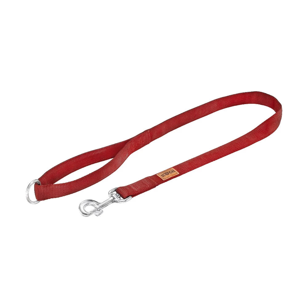 KOCH Premium Stadtleine gepolstert 1 Meter rot #farbe_rot