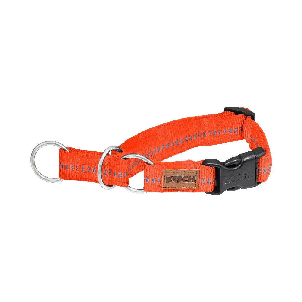 KOCH Premium Zugstopp-Halsband gepolstert leuchtorange mit Kennfäden #farbe_leuchtorange mit Kennfäden