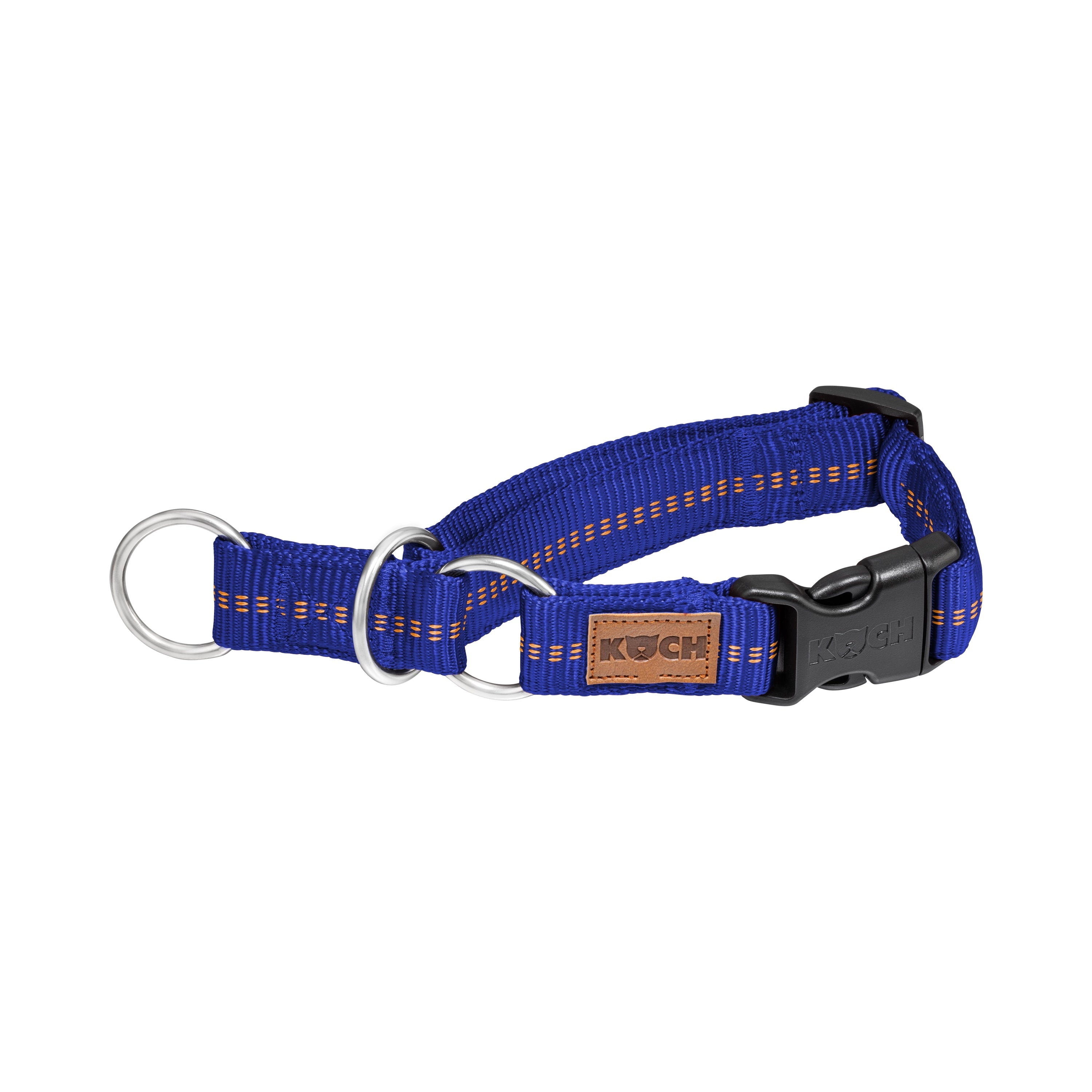 KOCH Premium Zugstopp-Halsband gepolstert blau mit Kennfäden #farbe_blau mit Kennfäden