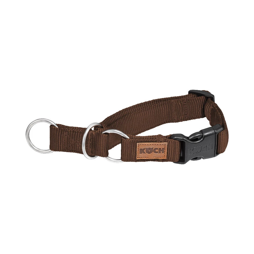 KOCH Premium Zugstopp-Halsband gepolstert dunkelbraun #farbe_dunkelbraun