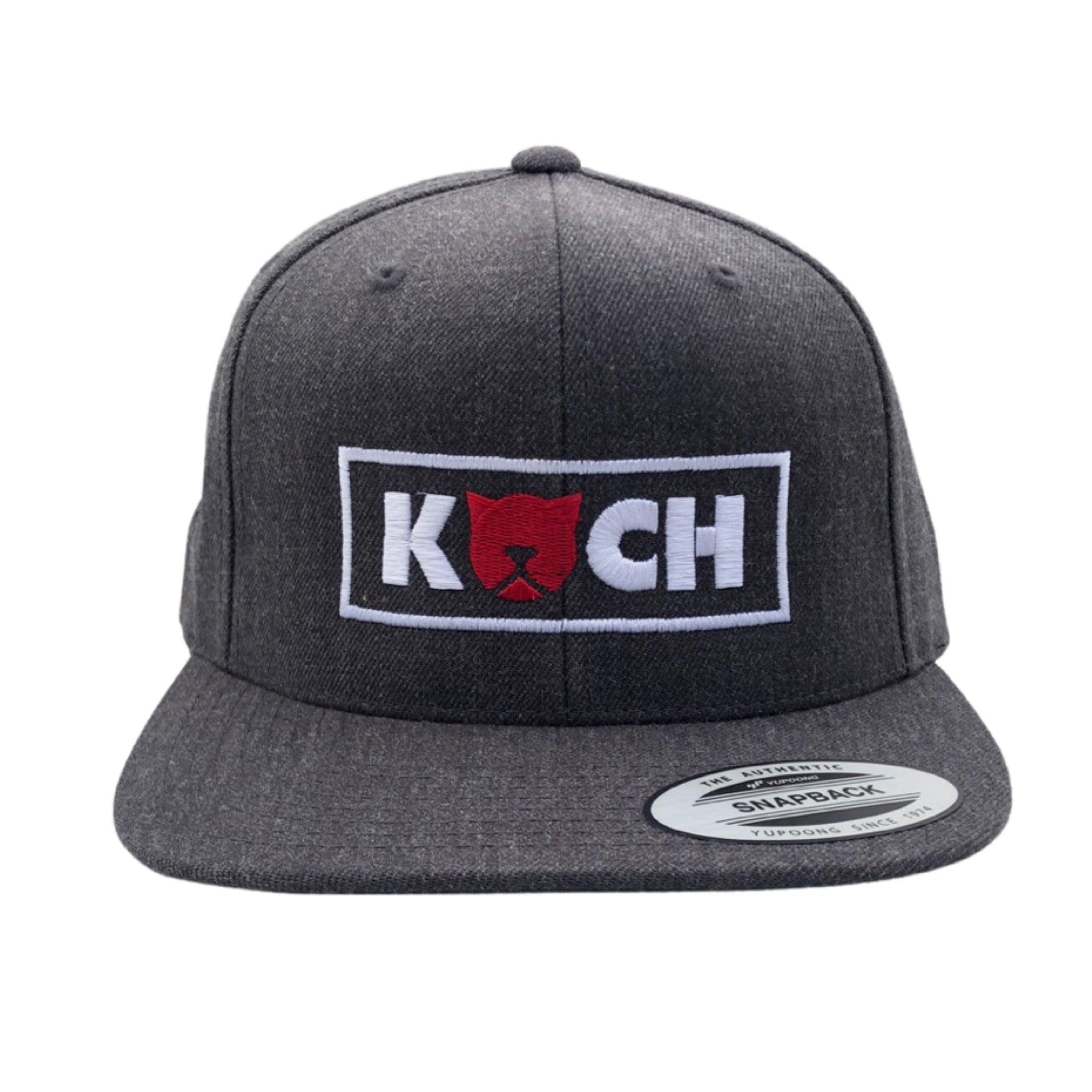 KOCH Snapback Cap mit KOCH Logo dunkelgrau