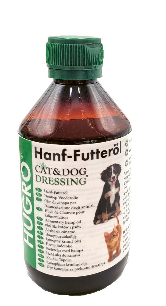 Hanf-Futteröl für Hunde & Katzen