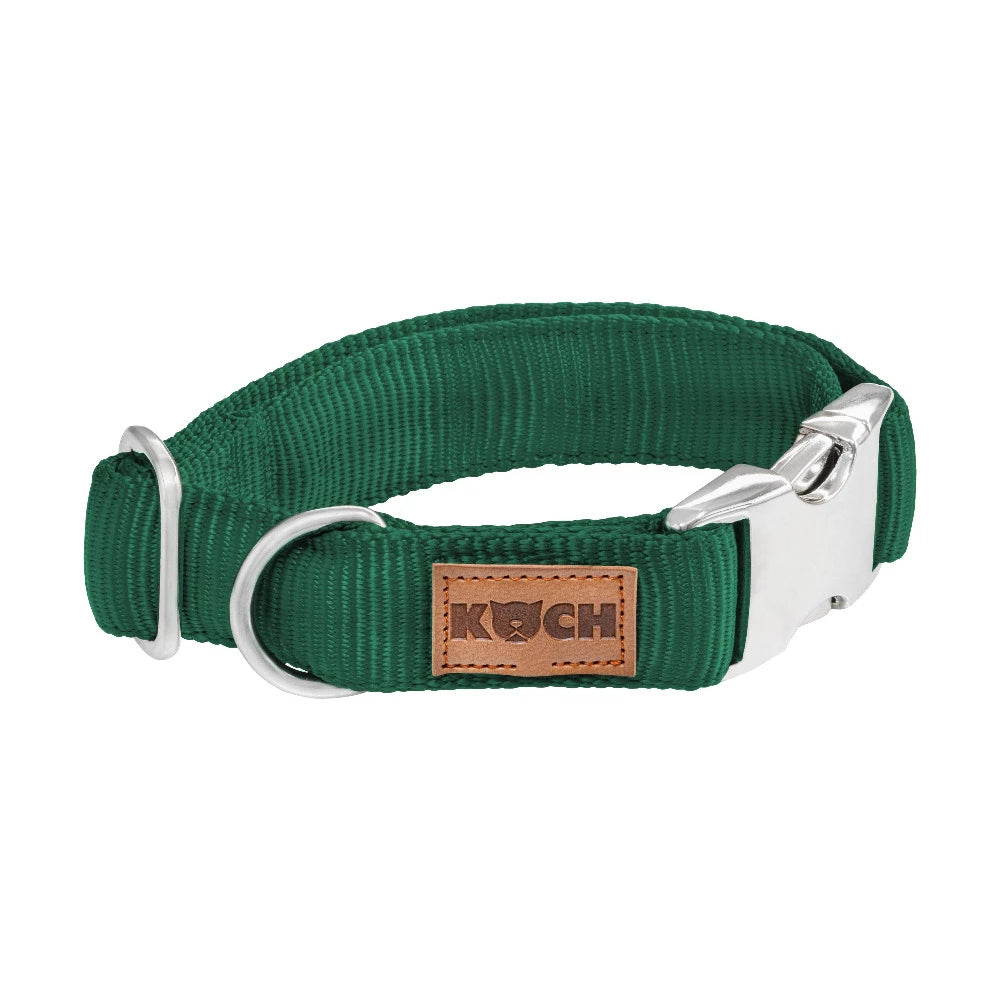 KOCH Premium Alu-Klick Hundehalsband gepolstert grün #farbe_grün