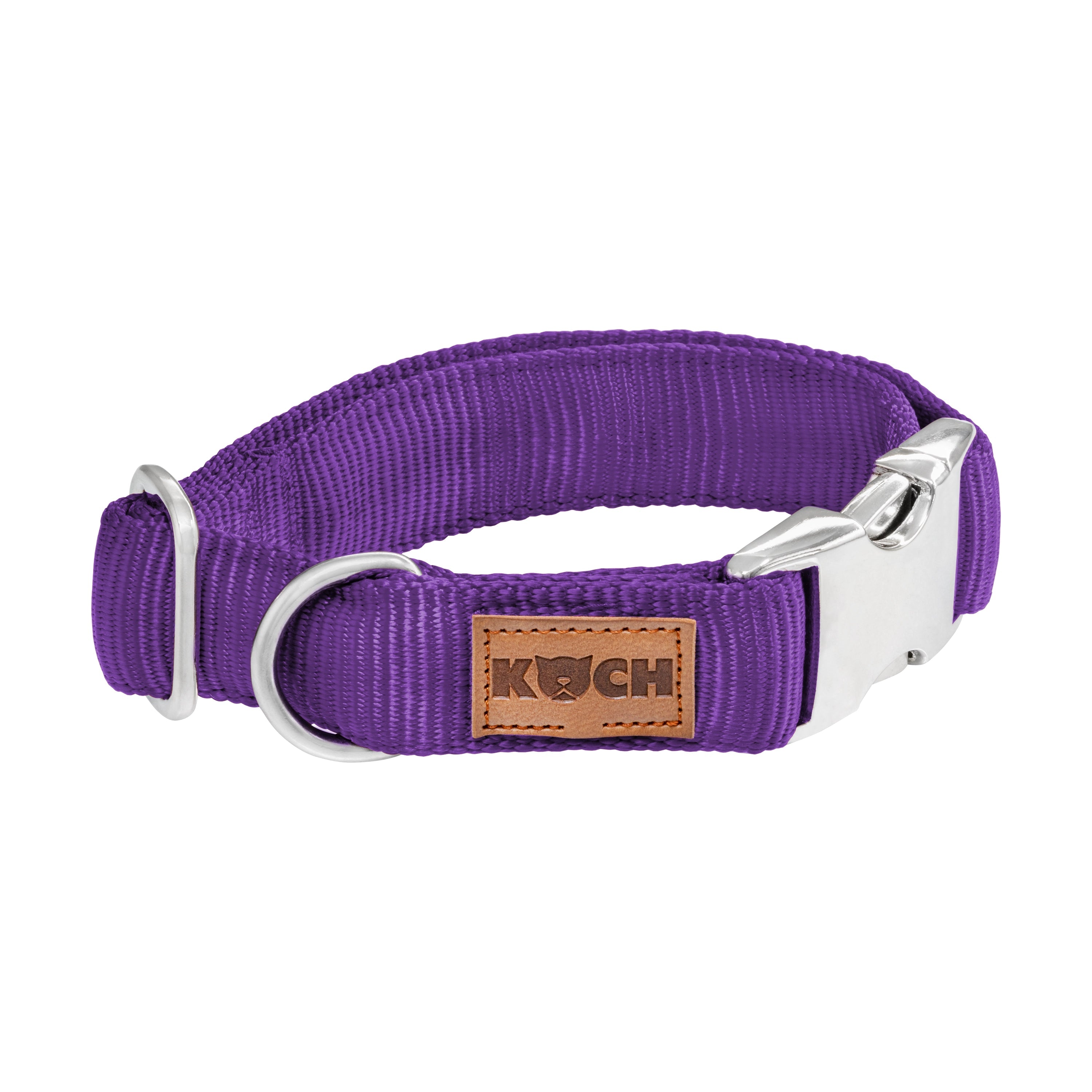 KOCH Premium Alu-Klick Hundehalsband gepolstert lila #farbe_lila