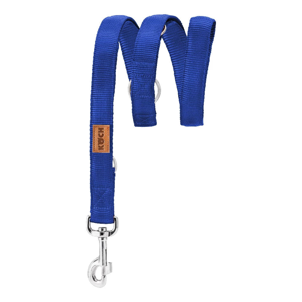 KOCH Premium Hundeleine gepolstert 2 & 3 Meter verstellbar blau #farbe_blau